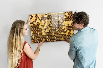 Tablă magnetică în formă de fagure de miere