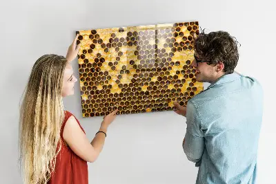 Tablă magnetică în formă de fagure de miere