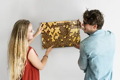 Tablă magnetică în formă de fagure de miere