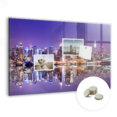 Tablă magnetică pentru copii New York noaptea