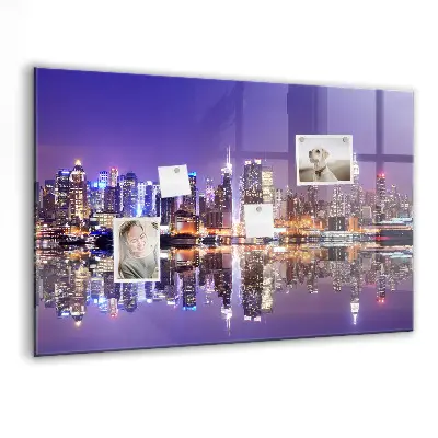 Tablă magnetică pentru copii New York noaptea
