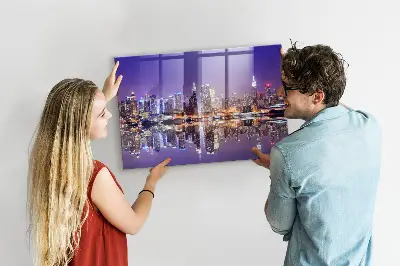 Tablă magnetică pentru copii New York noaptea