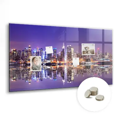 Tablă magnetică pentru copii New York noaptea