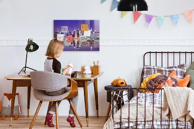 Tablă magnetică pentru copii New York noaptea