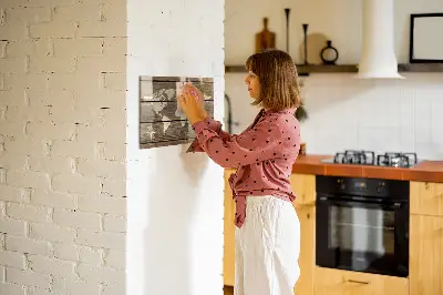 Tablă magnetică Harta lumii din scânduri