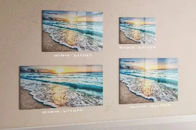 Tablă magnetică pentru copii cu model plajă și nisip