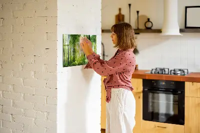 Tablă magnetică cu model de pădure și copaci