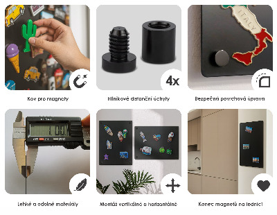 Tablă magnetică pentru magneți din vacanță în dimensiunea 30x40 cm