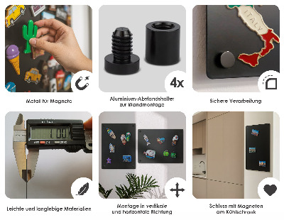 Tablă magnetică pentru colecția de magneți de 30 x 70 cm