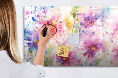 Tablă cu marker Flori pictate