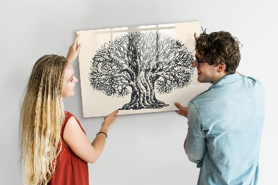 Tablă magnetică de scris Copac mare natura