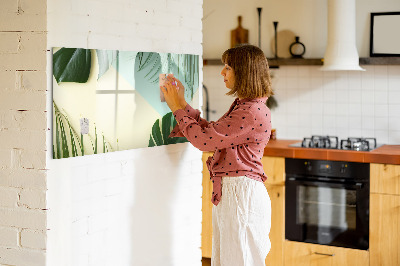 Tablă cu marker Frunze de Monstera