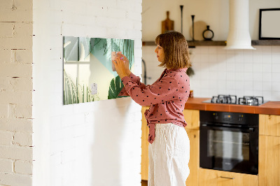 Tablă cu marker Frunze de Monstera