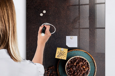 Tablă magnetică de scris Boabe de cafea