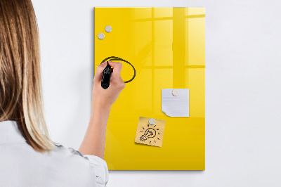 Tablă magnetică pentru magneti Culoare galben deschis