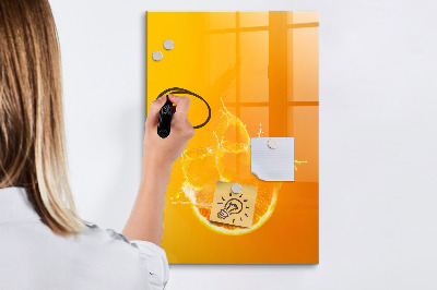 Tablă magnetică pentru magneti Suc de portocale
