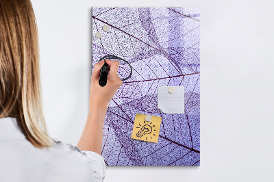 Tablă magnetică de scris Textura unei frunze
