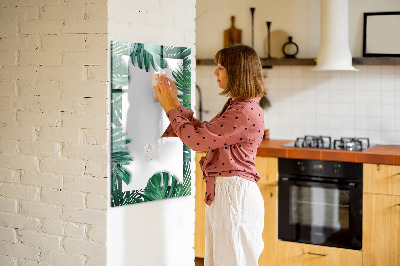 Tablă cu marker Monstera cadru