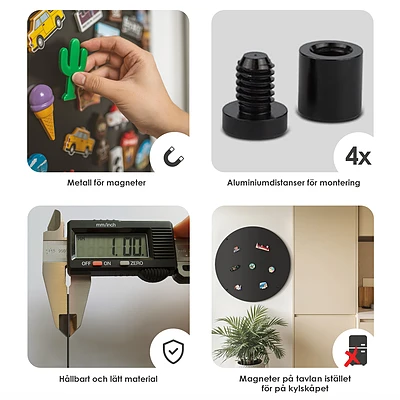 Tablă metalică rotundă pentru magneți de călătorie cu diametrul de 70 cm