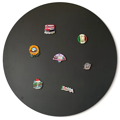 Panou metalic rotund pentru colecția de magneți cu diametrul de 90 cm