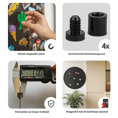Panou metalic rotund pentru colecția de magneți cu diametrul de 90 cm