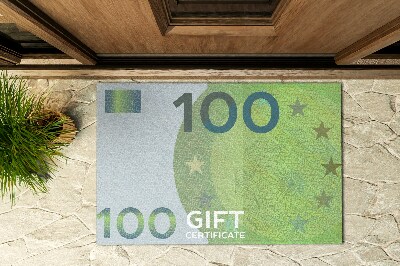 Covorașe de ușă în fața ușii Moneda euro
