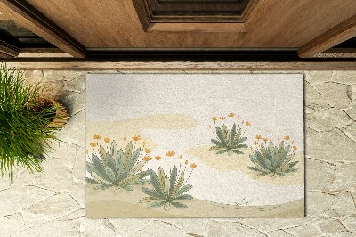 Covoraș de ușă pentru exterior Flori de deșert