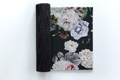 Covoraș de exterior în fața ușii Compoziție florală