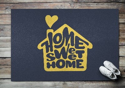 Covorașe pentru ușile de exterior în fața ușii Home Sweet Home s podpisem