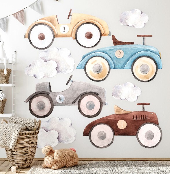 Stickere perete cu vehicule