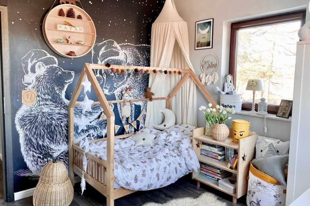 tapet pentru un perete pentru camera unui băiat